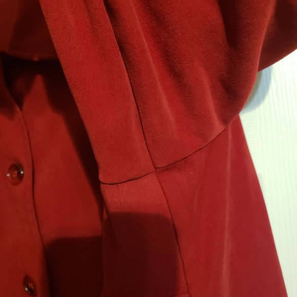 Covington red soft jacket/blazer 3X - Picture 4 of 6